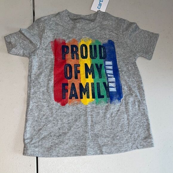 Nwt 12m proud of my family carters pride shirt - Picture 1 of 1